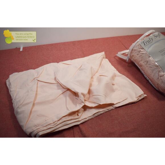 Truly Soft Everyday Pleated Duvet Cover Set Full/Queen Blush* - Picture 2 of 7